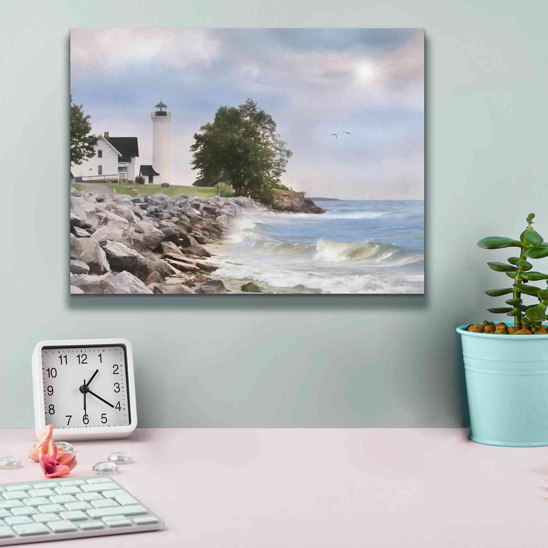 'Afternoon at Tibbetts Point' by Lori Deiter, Canvas Wall Art,16 x 12
