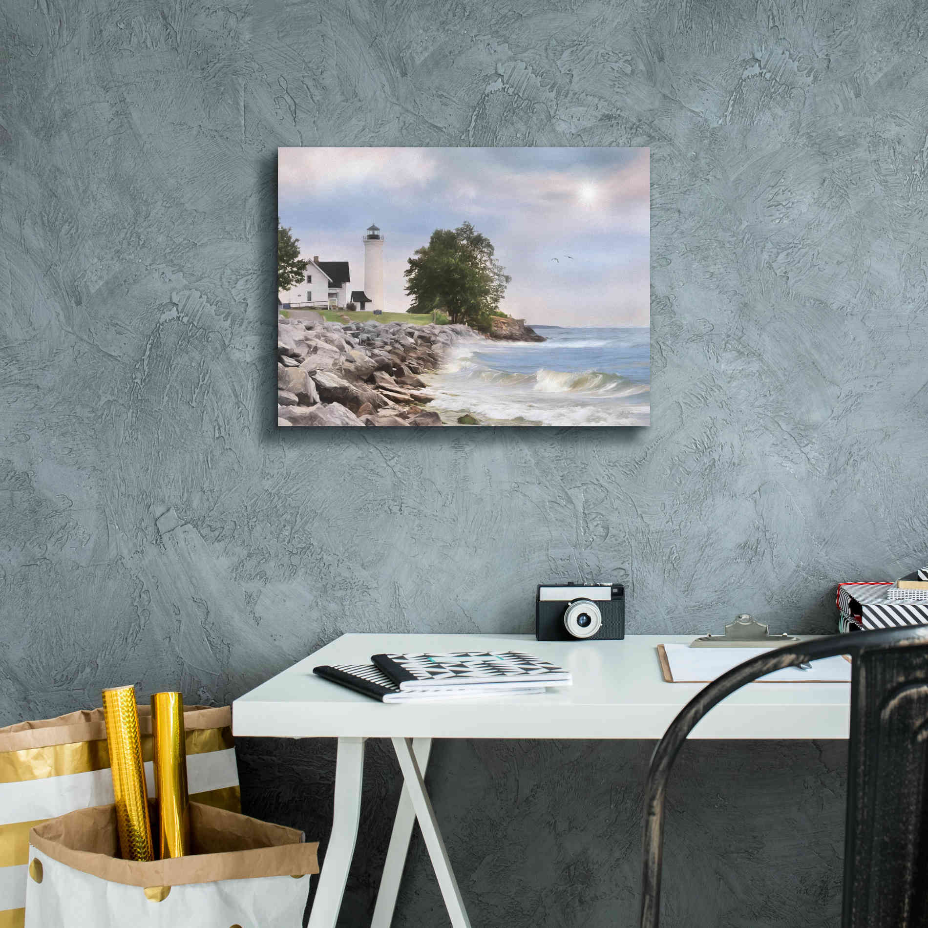 'Afternoon at Tibbetts Point' by Lori Deiter, Canvas Wall Art,16 x 12