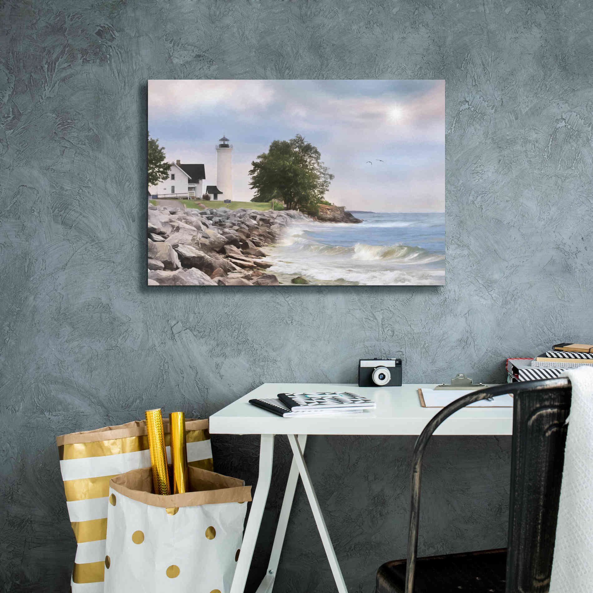 'Afternoon at Tibbetts Point' by Lori Deiter, Canvas Wall Art,26 x 18