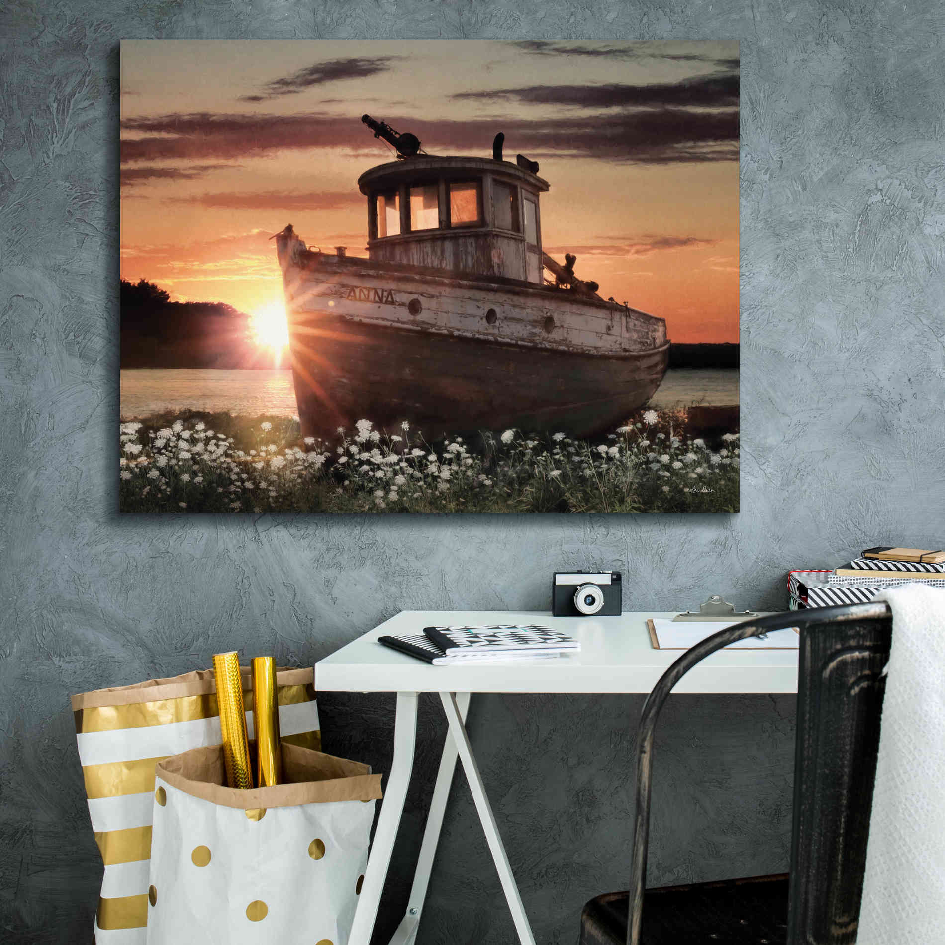 'Anna' by Lori Deiter, Canvas Wall Art,34 x 26