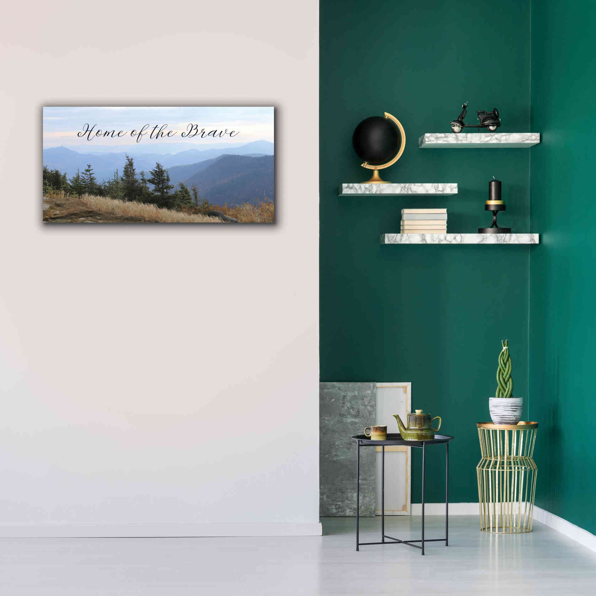 'Home of the Brave' by Lori Deiter, Canvas Wall Art,40 x 20