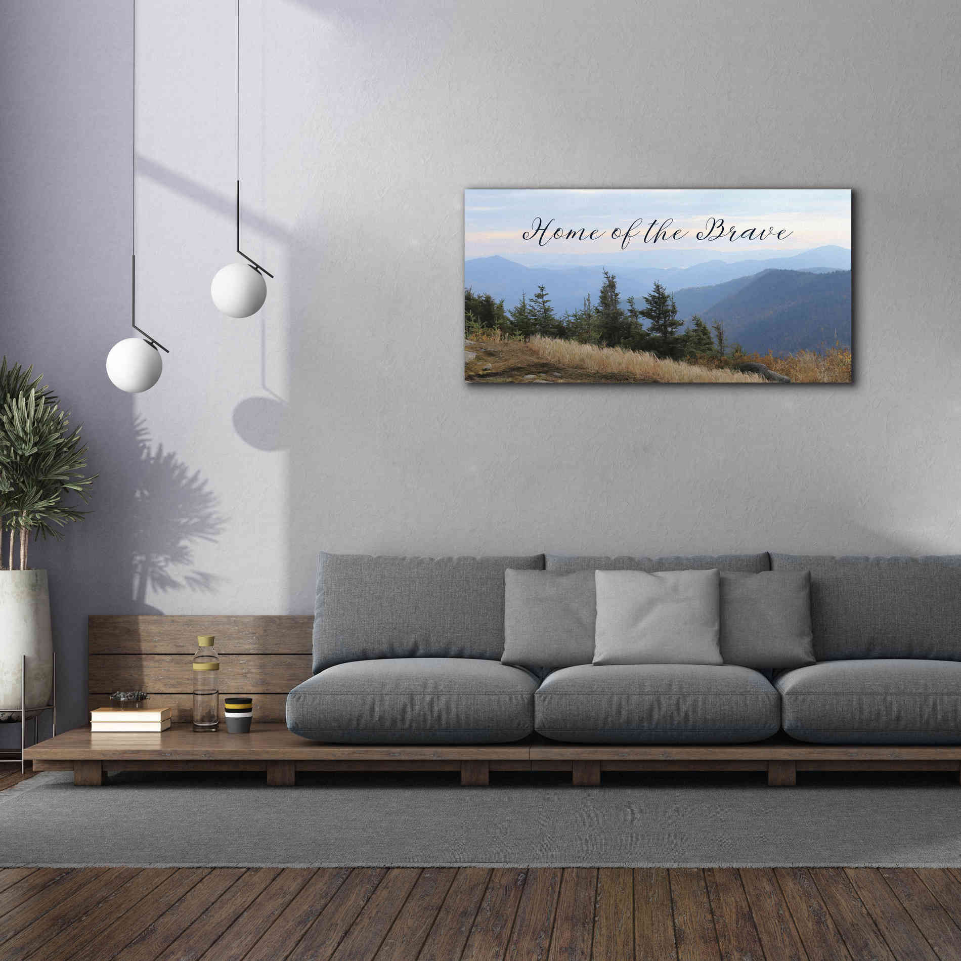 'Home of the Brave' by Lori Deiter, Canvas Wall Art,60 x 30