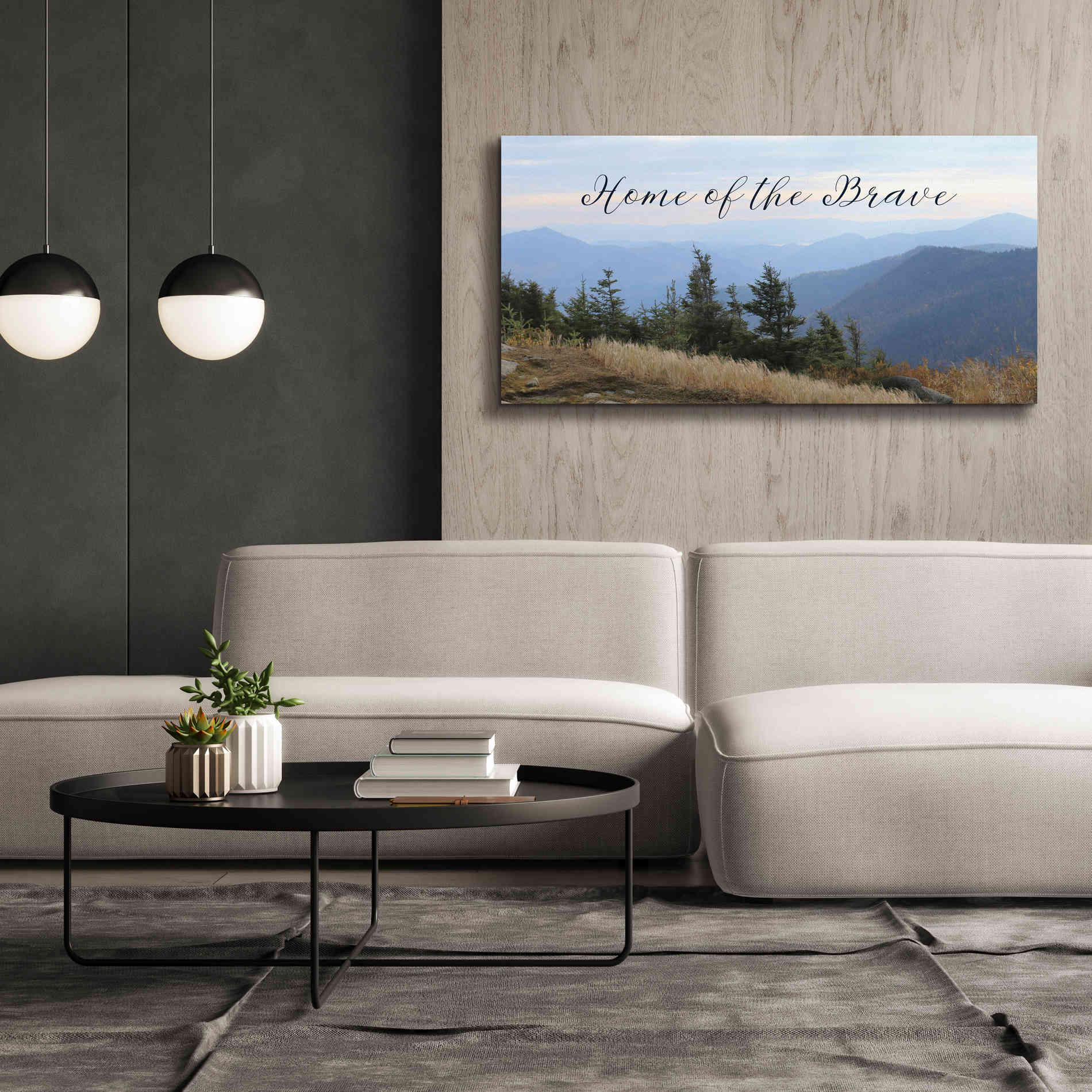 'Home of the Brave' by Lori Deiter, Canvas Wall Art,60 x 30
