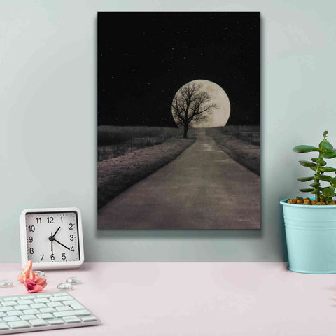 Image of 'Moonlit Country Road' by Lori Deiter, Canvas Wall Art,12 x 16