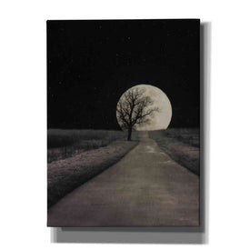 'Moonlit Country Road' by Lori Deiter, Canvas Wall Art