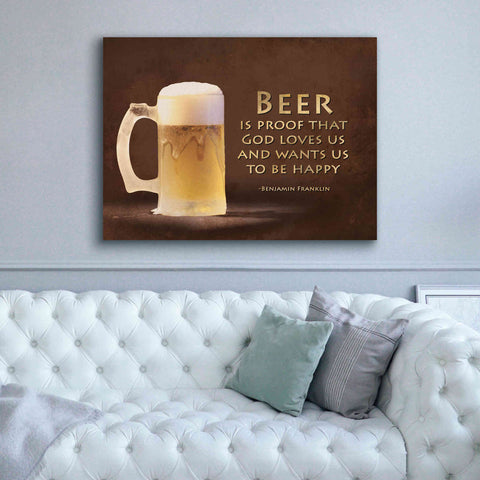 Image of 'Be Happy' by Lori Deiter, Canvas Wall Art,54 x 40