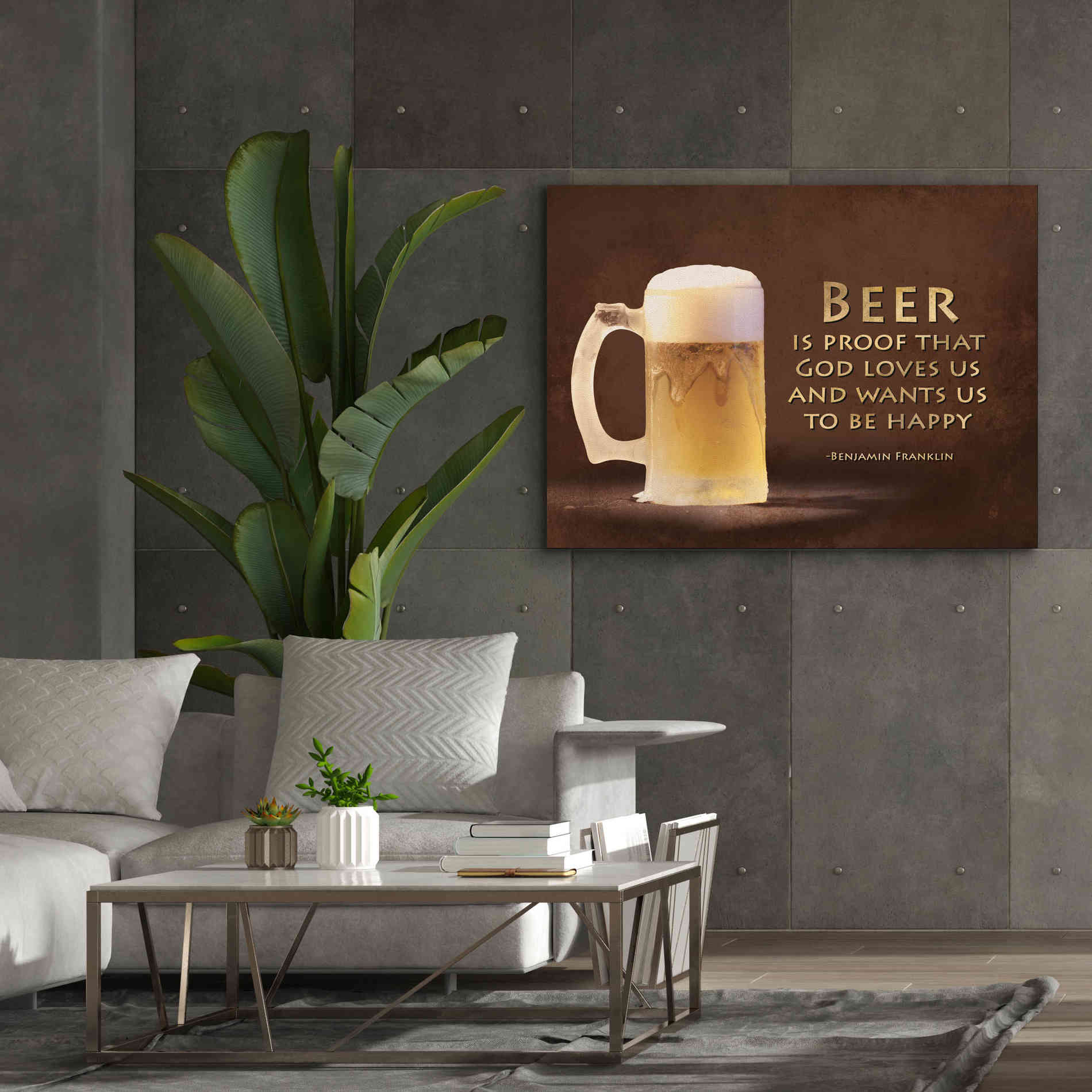 'Be Happy' by Lori Deiter, Canvas Wall Art,54 x 40