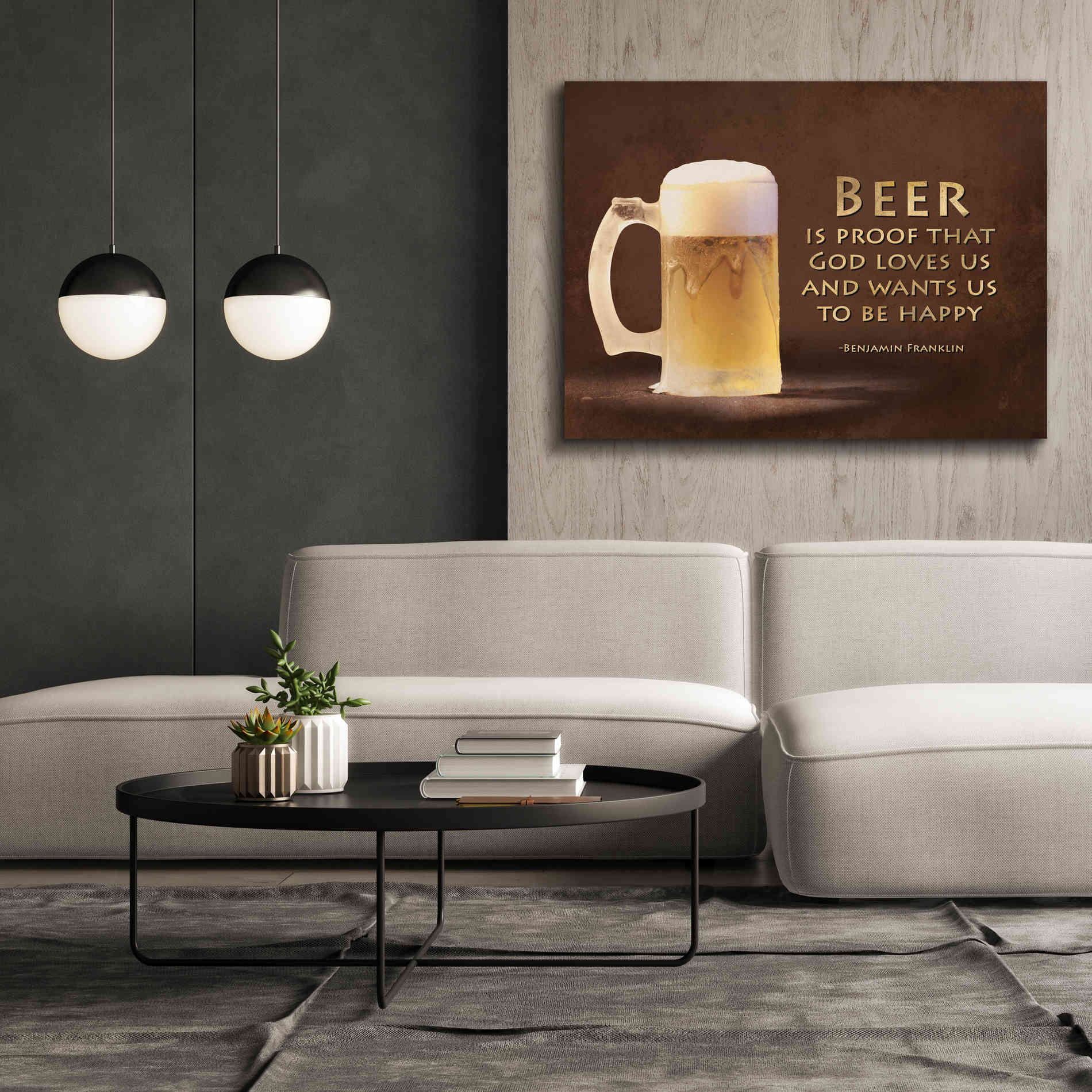 'Be Happy' by Lori Deiter, Canvas Wall Art,54 x 40