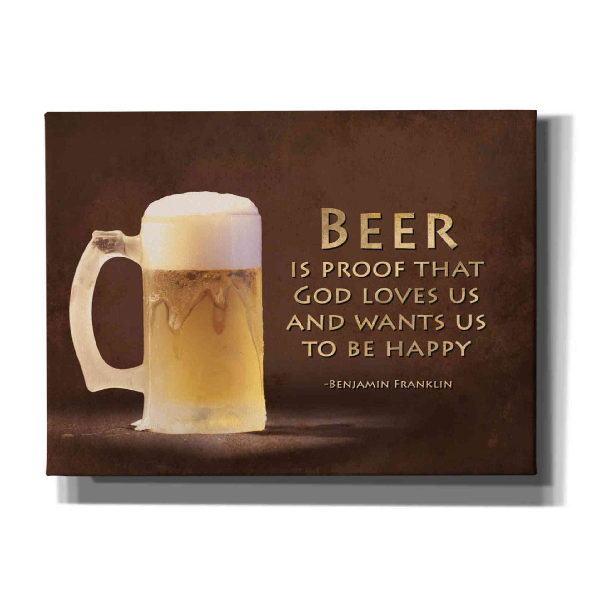 'Be Happy' by Lori Deiter, Canvas Wall Art