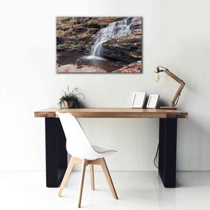 'Peaceful Day at Mohican Falls' by Lori Deiter, Canvas Wall Art,40 x 26