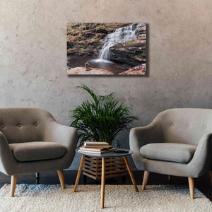 'Peaceful Day at Mohican Falls' by Lori Deiter, Canvas Wall Art,40 x 26