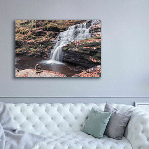 'Peaceful Day at Mohican Falls' by Lori Deiter, Canvas Wall Art,60 x 40