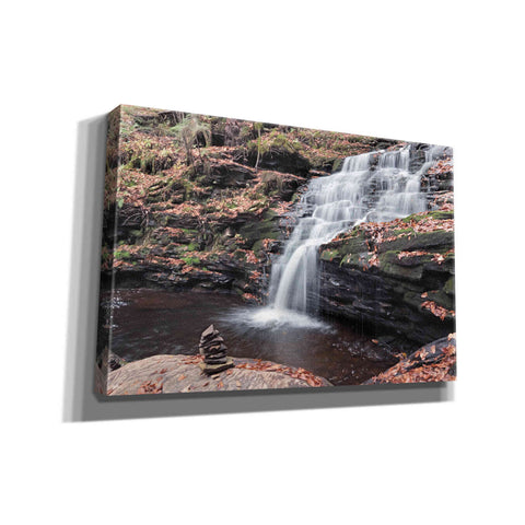 Image of 'Peaceful Day at Mohican Falls' by Lori Deiter, Canvas Wall Art