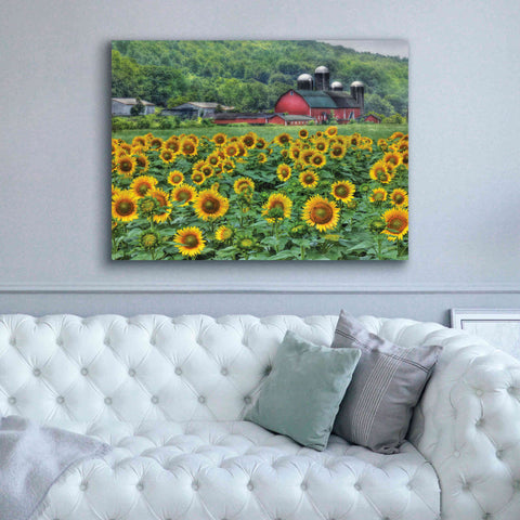 Image of 'Sunflower Field' by Lori Deiter, Canvas Wall Art,54 x 40