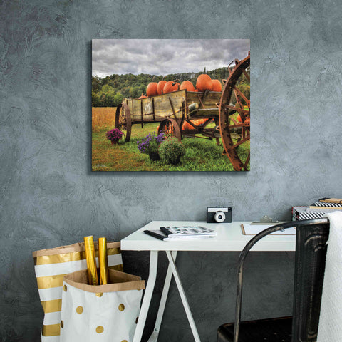 Image of 'Pumpkin Wagon' by Lori Deiter, Canvas Wall Art,24 x 20