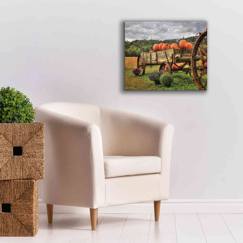 Image of 'Pumpkin Wagon' by Lori Deiter, Canvas Wall Art,24 x 20