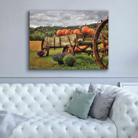 Image of 'Pumpkin Wagon' by Lori Deiter, Canvas Wall Art,54 x 40