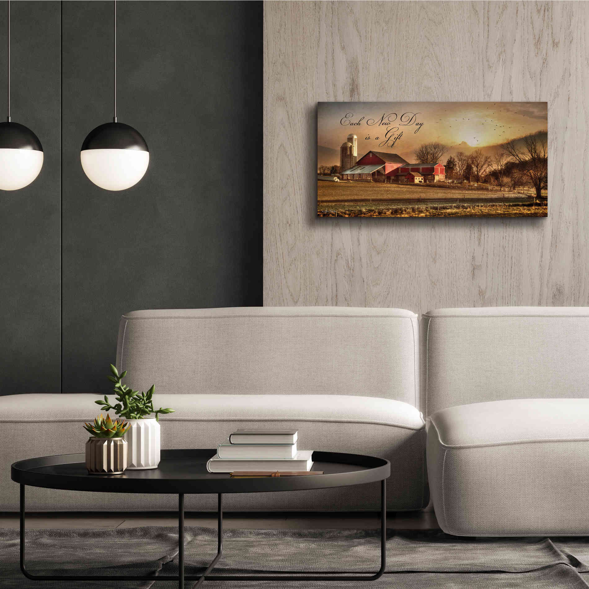 'Each New Day' by Lori Deiter, Canvas Wall Art,40 x 20
