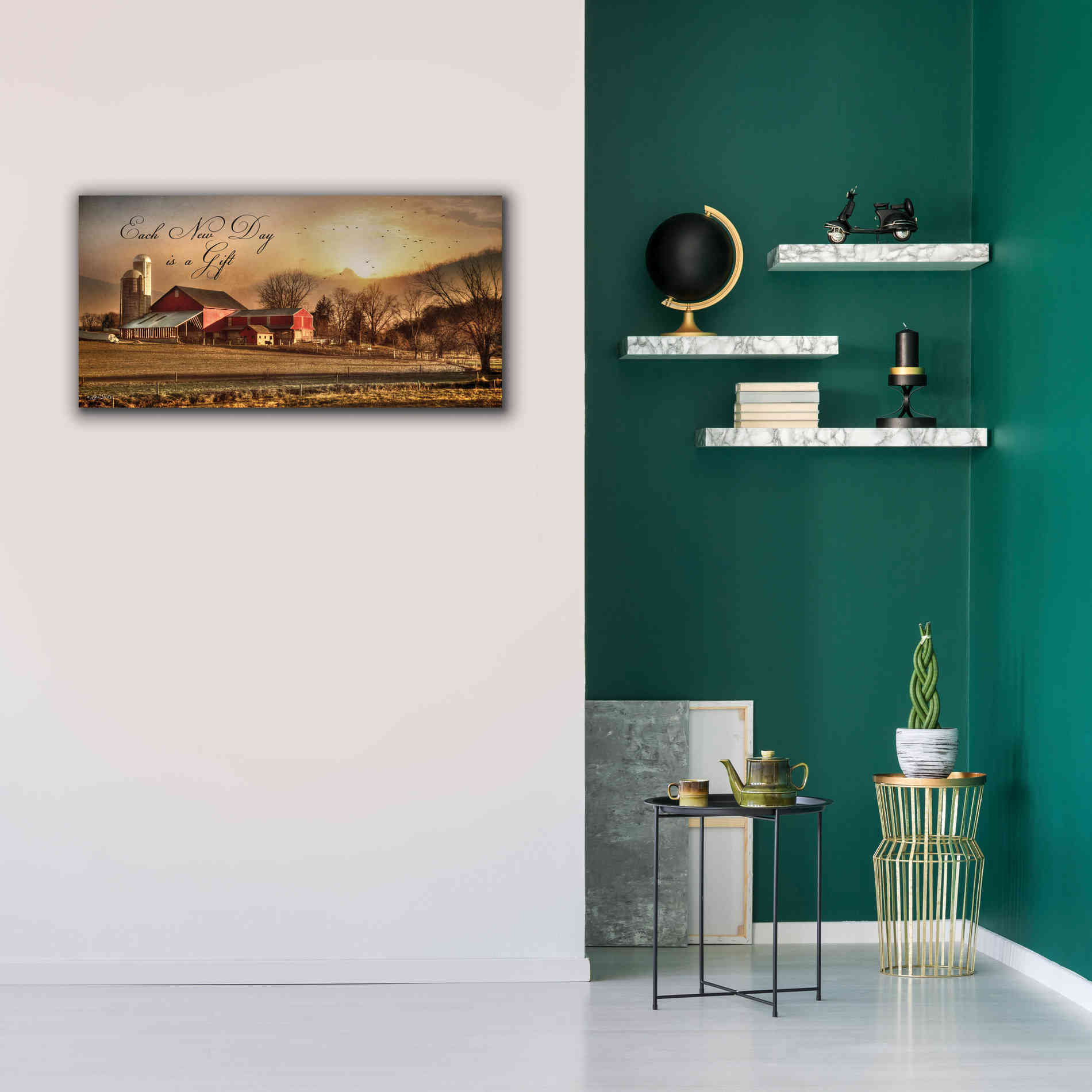 'Each New Day' by Lori Deiter, Canvas Wall Art,40 x 20