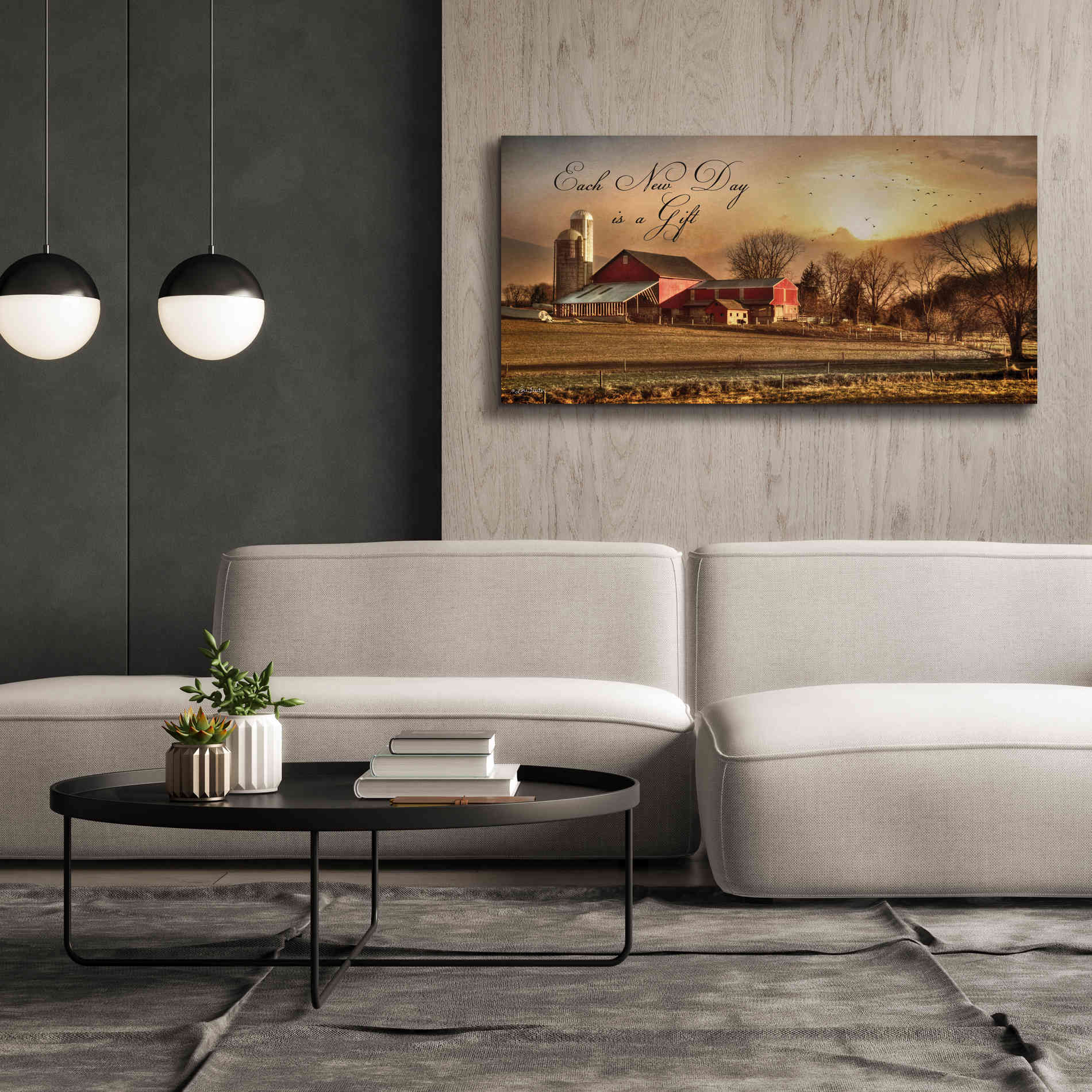 'Each New Day' by Lori Deiter, Canvas Wall Art,60 x 30