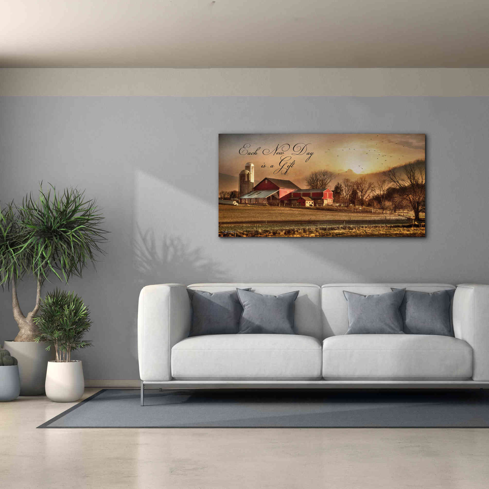 'Each New Day' by Lori Deiter, Canvas Wall Art,60 x 30