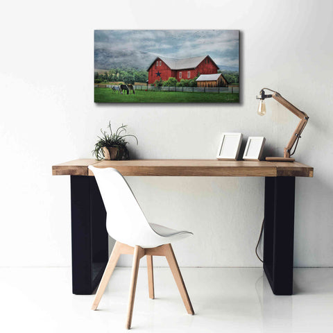 Image of 'Grazin' Time' by Lori Deiter, Canvas Wall Art,40 x 20