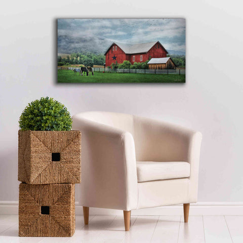 Image of 'Grazin' Time' by Lori Deiter, Canvas Wall Art,40 x 20