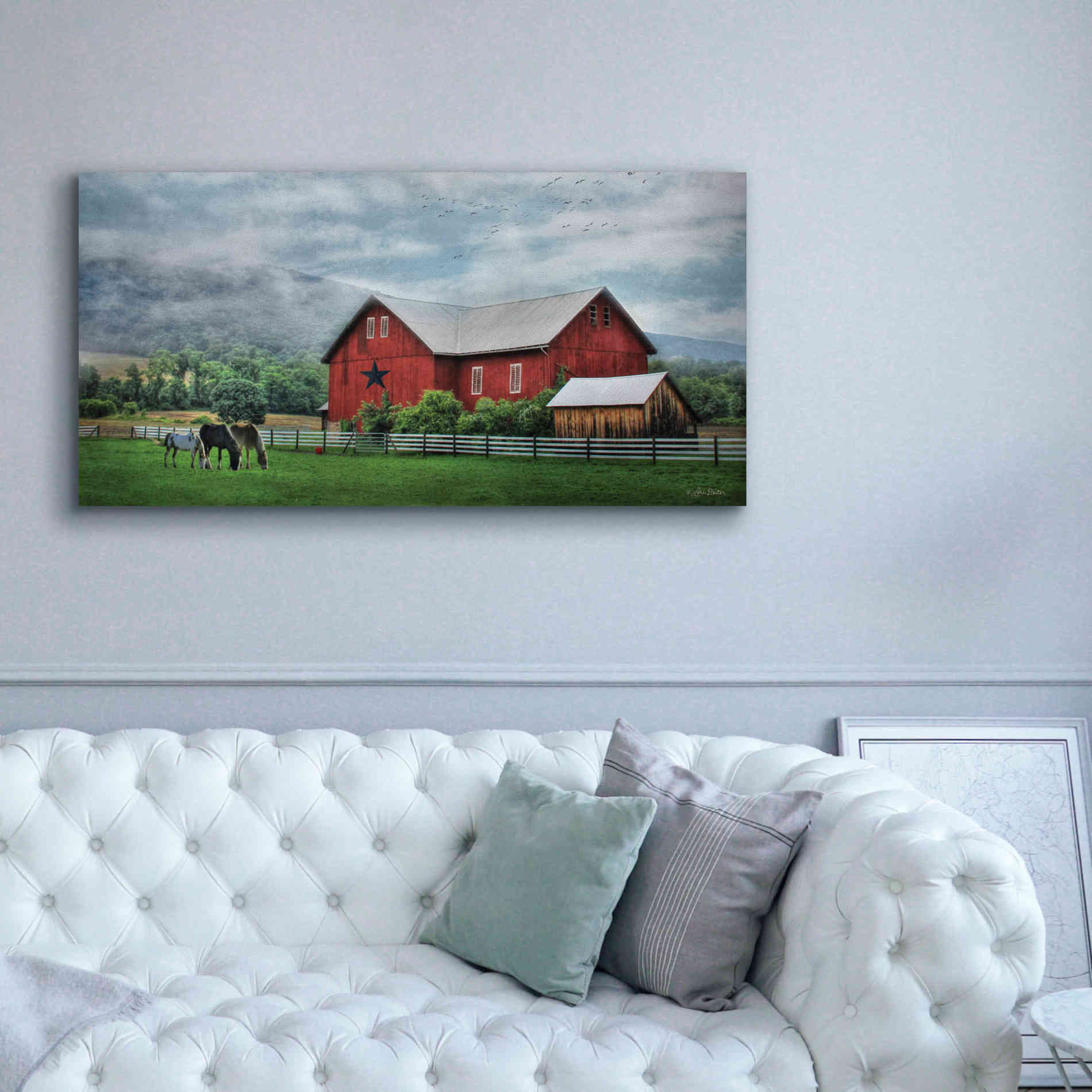 'Grazin' Time' by Lori Deiter, Canvas Wall Art,60 x 30