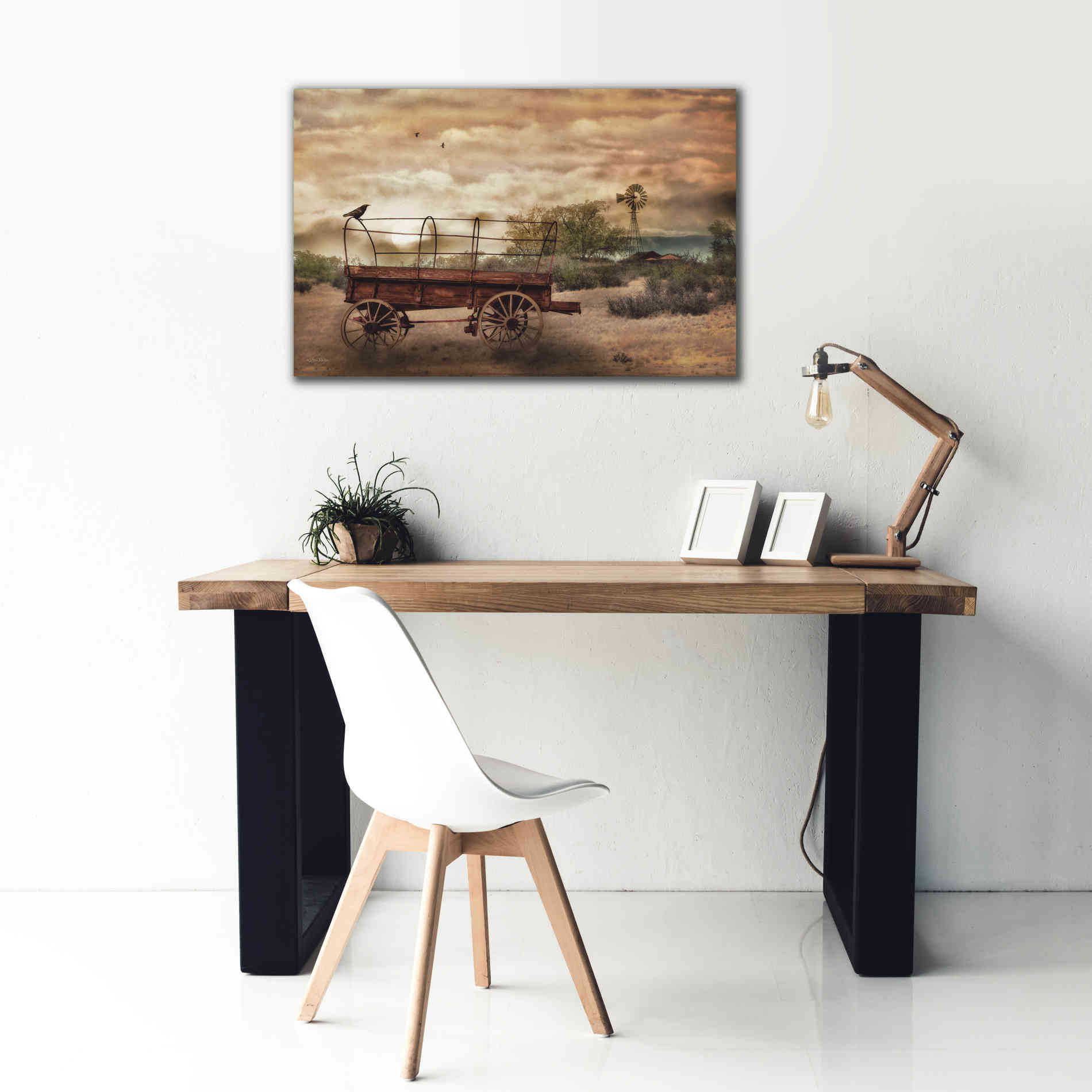'Desert Wagon' by Lori Deiter, Canvas Wall Art,40 x 26