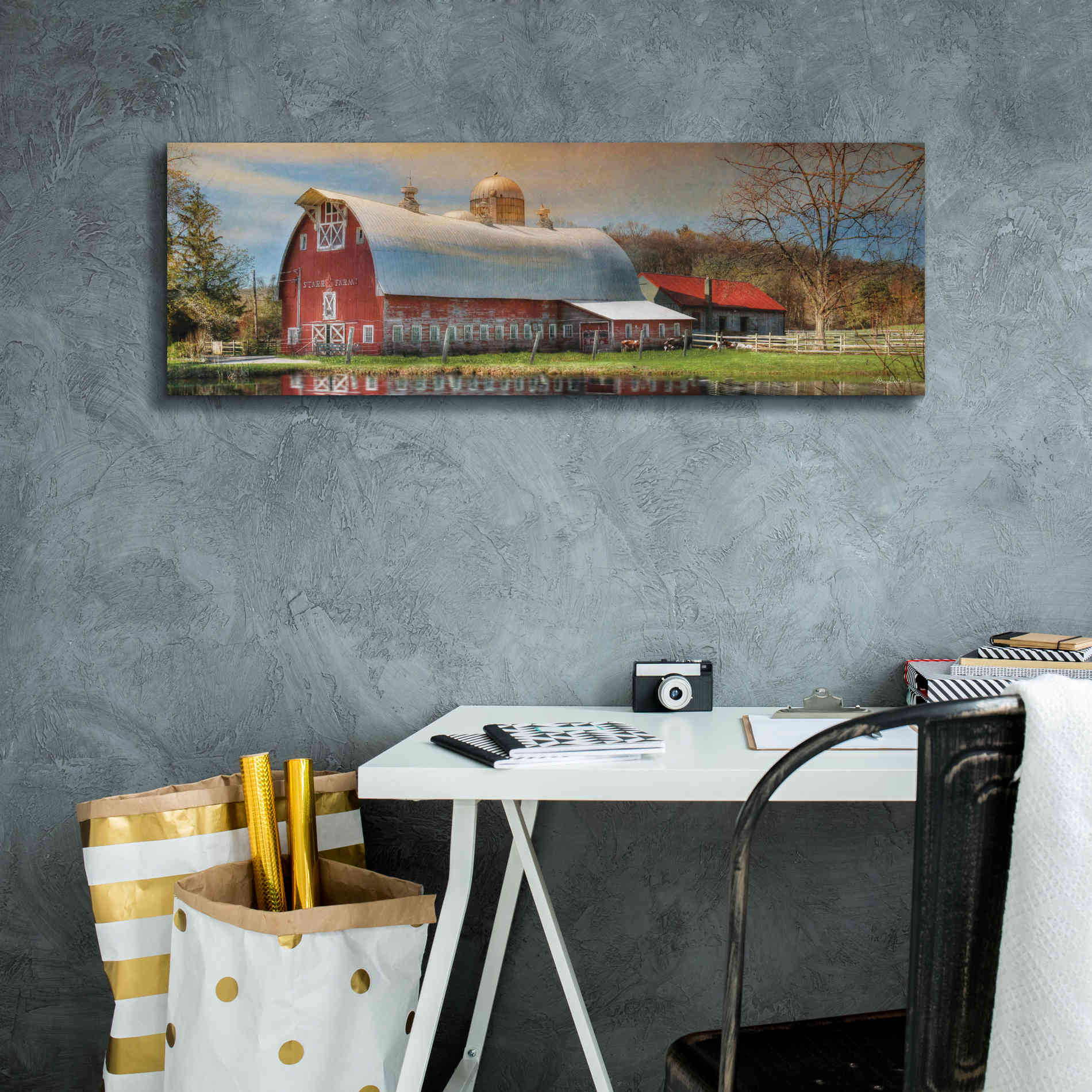 'Starr Farm' by Lori Deiter, Canvas Wall Art,36 x 12