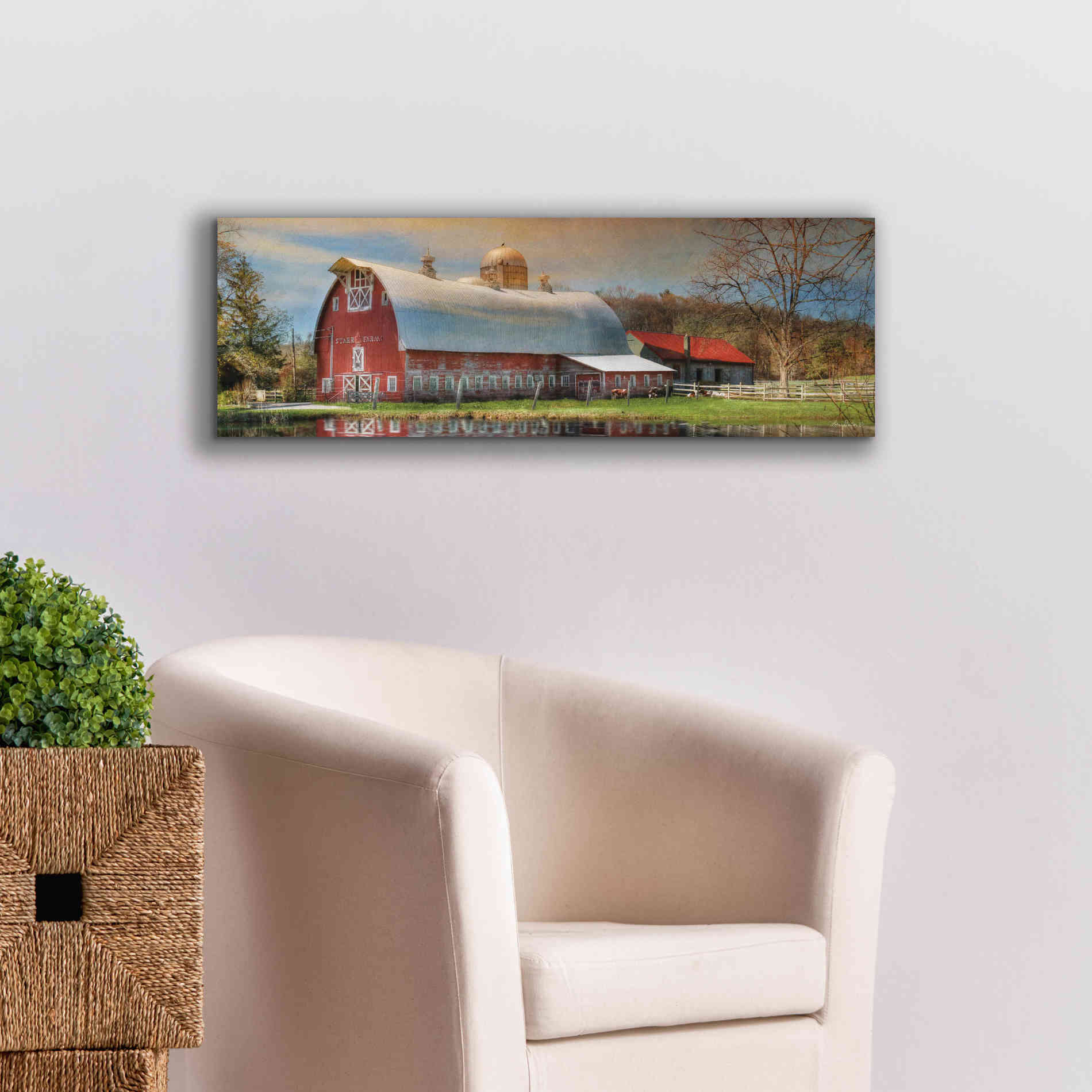 'Starr Farm' by Lori Deiter, Canvas Wall Art,36 x 12
