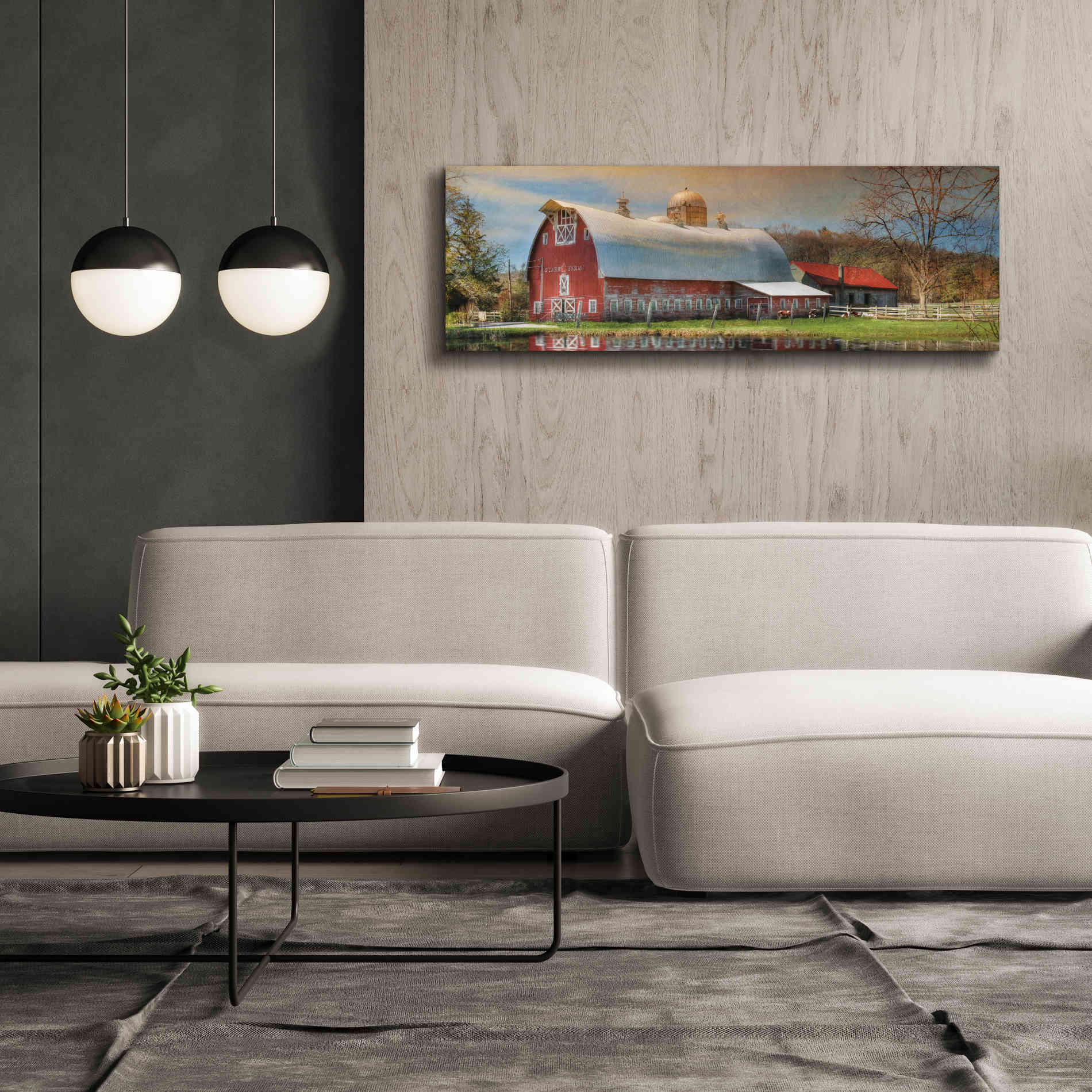 'Starr Farm' by Lori Deiter, Canvas Wall Art,60 x 20