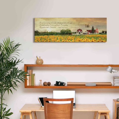 Image of 'I Thank Thee' by Lori Deiter, Canvas Wall Art,36 x 12