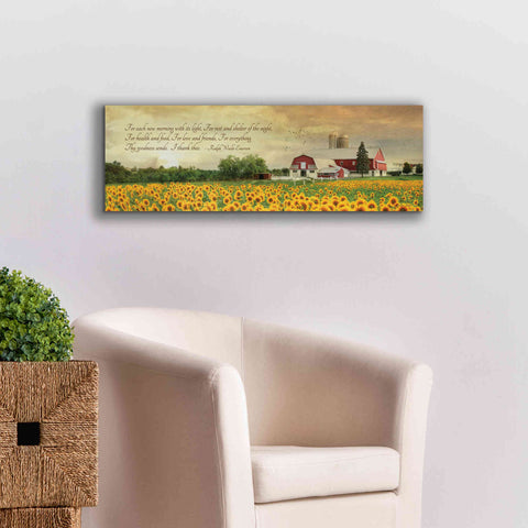 Image of 'I Thank Thee' by Lori Deiter, Canvas Wall Art,36 x 12