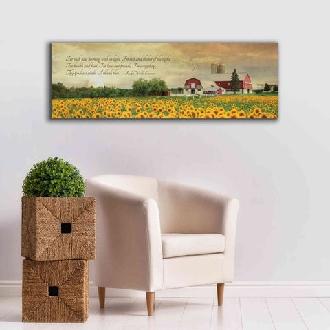 Image of 'I Thank Thee' by Lori Deiter, Canvas Wall Art,60 x 20