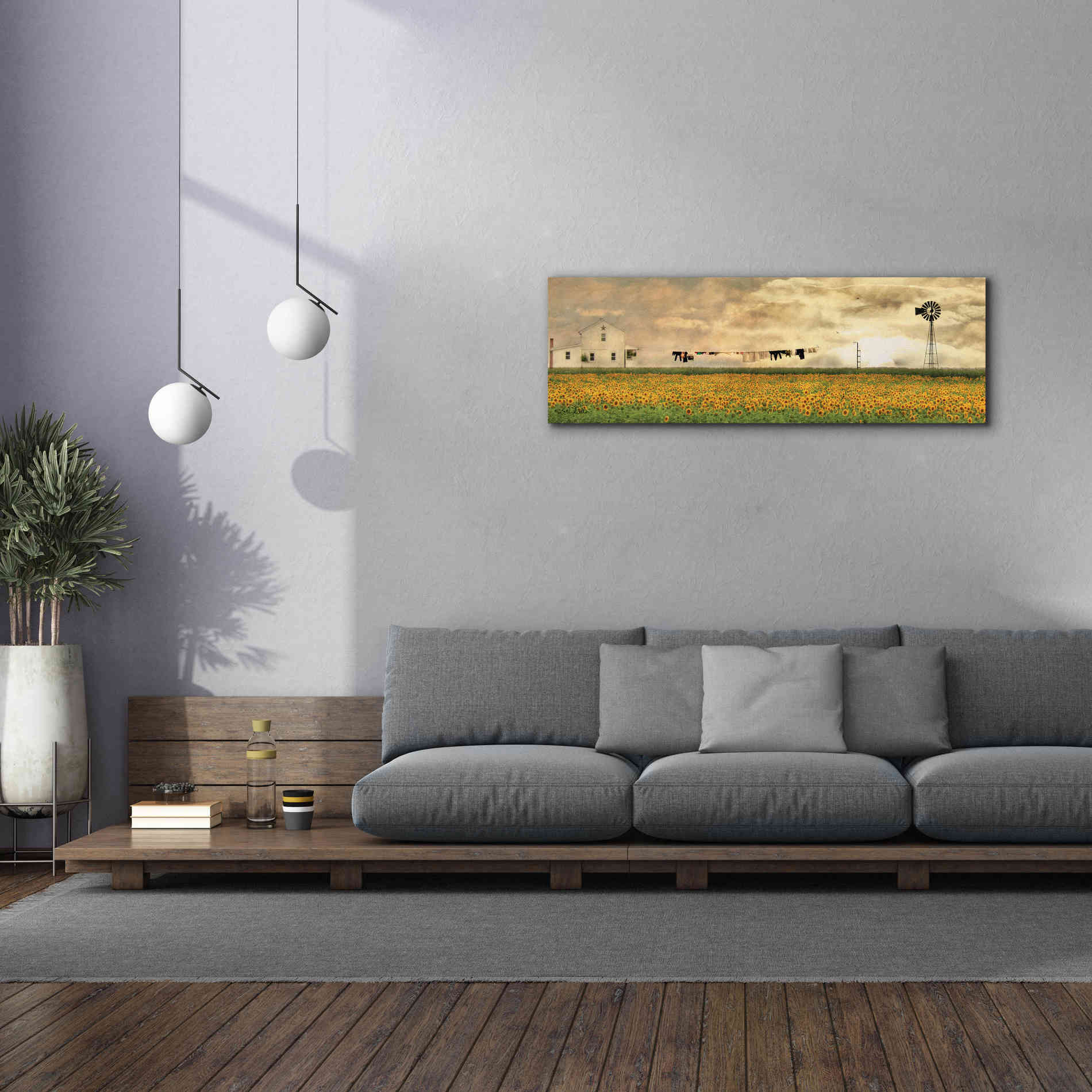 'Laundry Day' by Lori Deiter, Canvas Wall Art,60 x 20