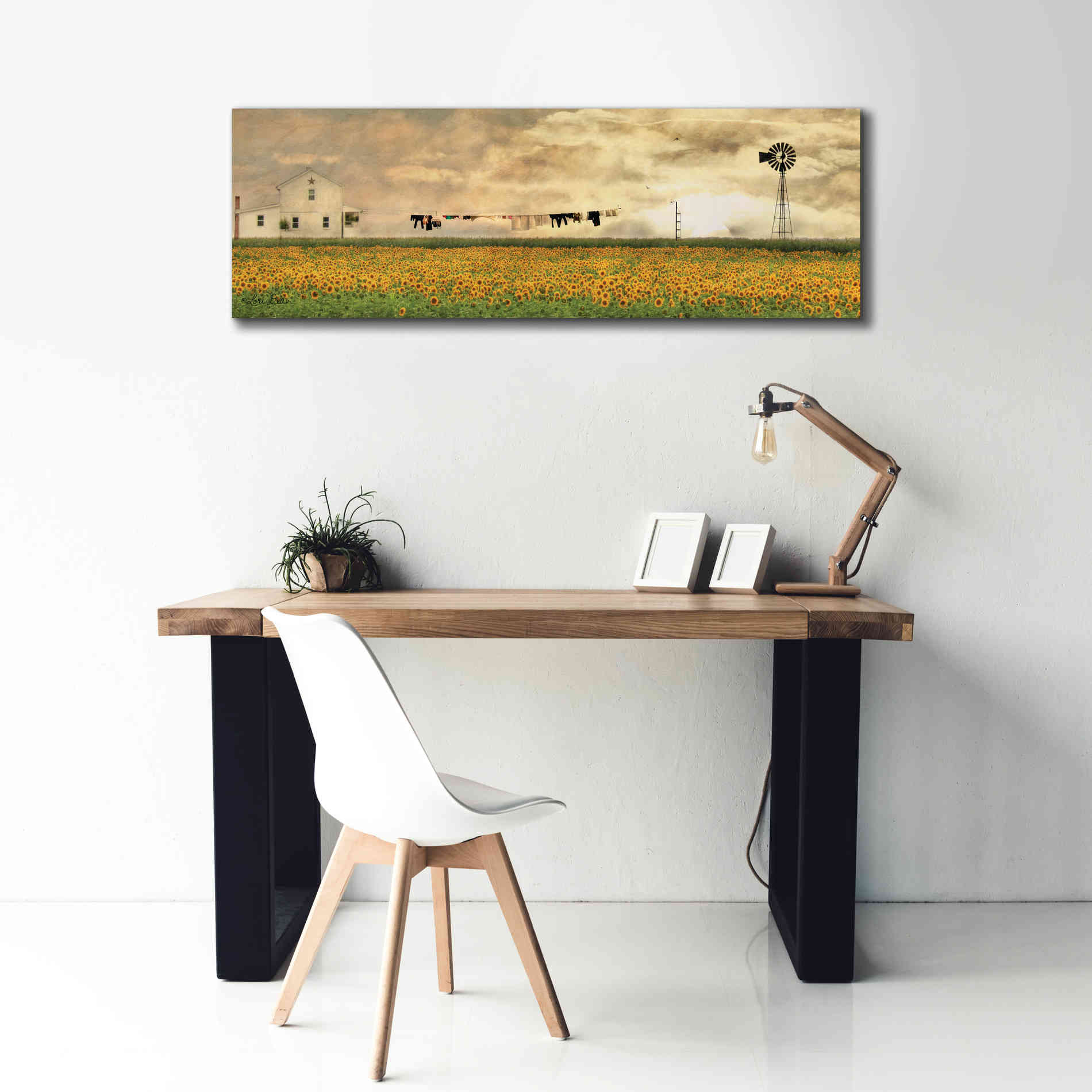 'Laundry Day' by Lori Deiter, Canvas Wall Art,60 x 20