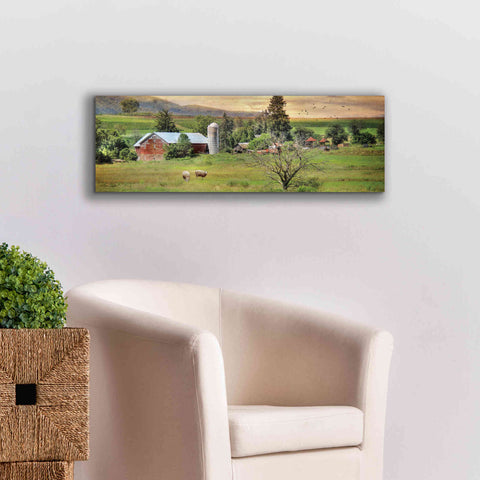 Image of 'Grazing Sheet' by Lori Deiter, Canvas Wall Art,36 x 12