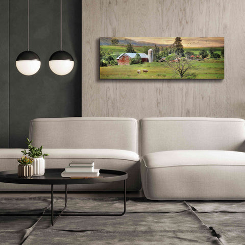 Image of 'Grazing Sheet' by Lori Deiter, Canvas Wall Art,60 x 20