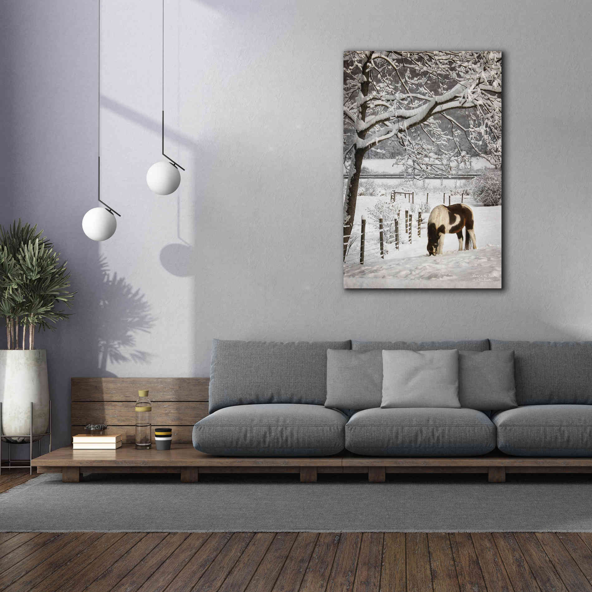 'Paint in the Snow' by Lori Deiter, Canvas Wall Art,40 x 60