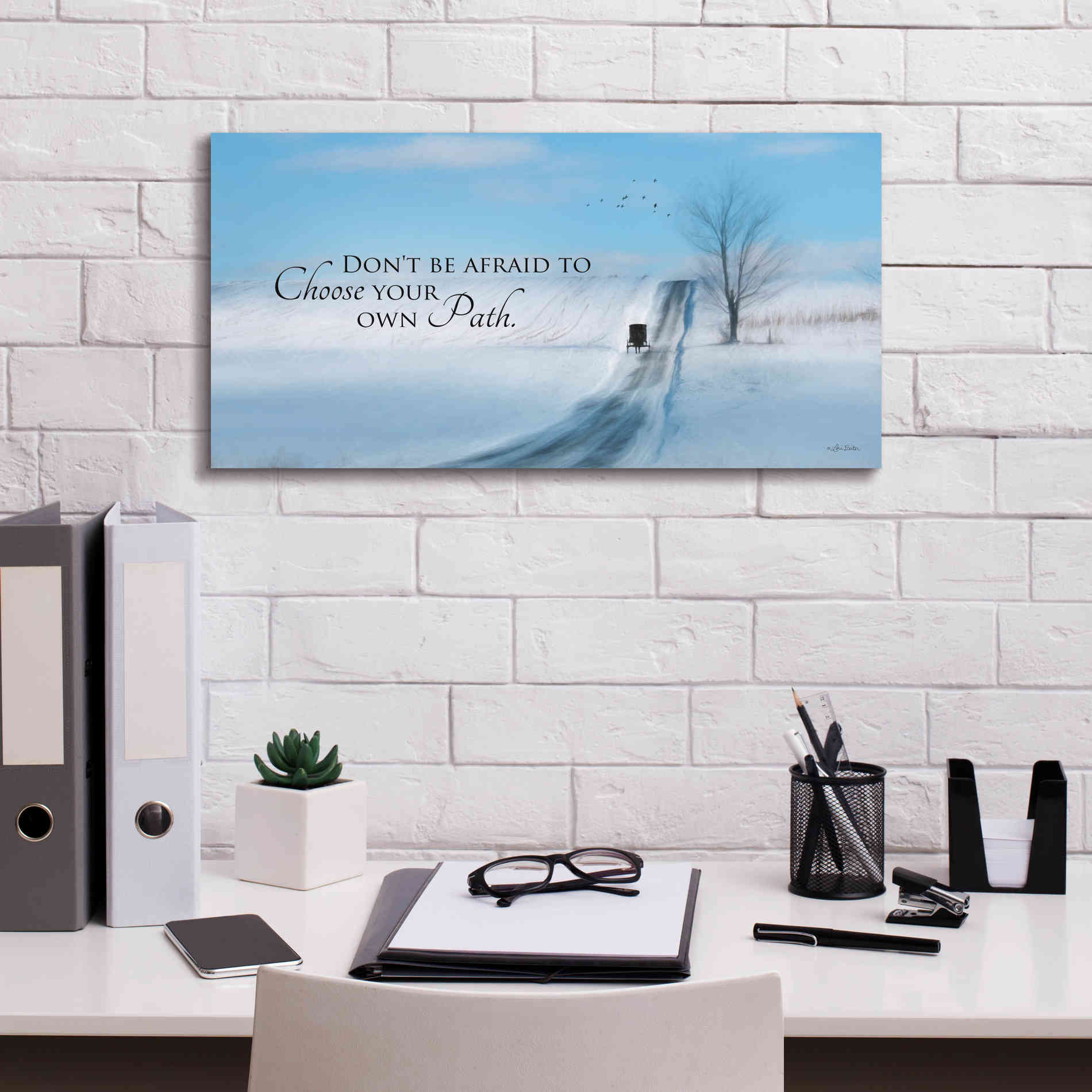 'Choose Your Own Path' by Lori Deiter, Canvas Wall Art,24 x 12