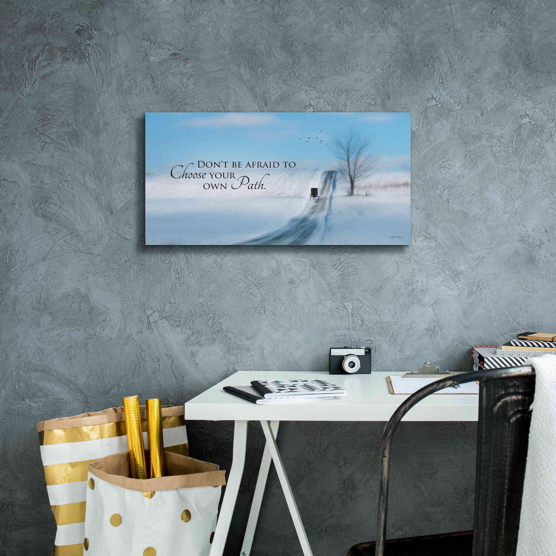 'Choose Your Own Path' by Lori Deiter, Canvas Wall Art,24 x 12