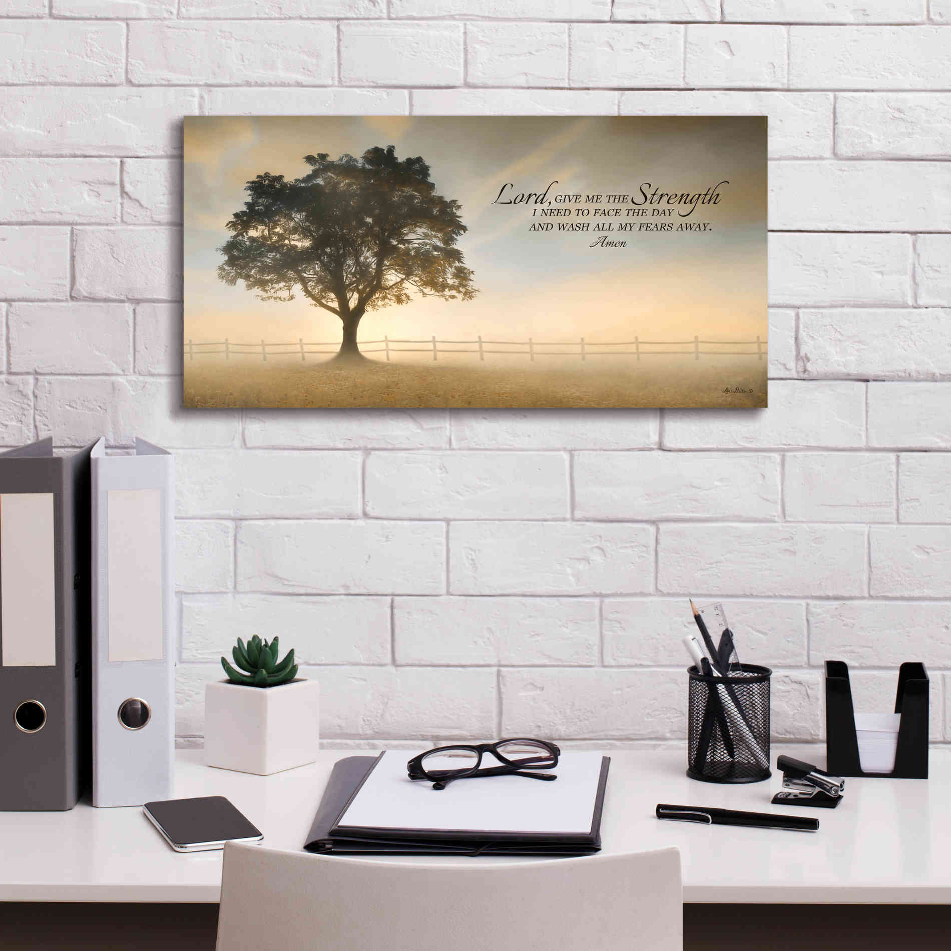 'Daily Prayer' by Lori Deiter, Canvas Wall Art,24 x 12