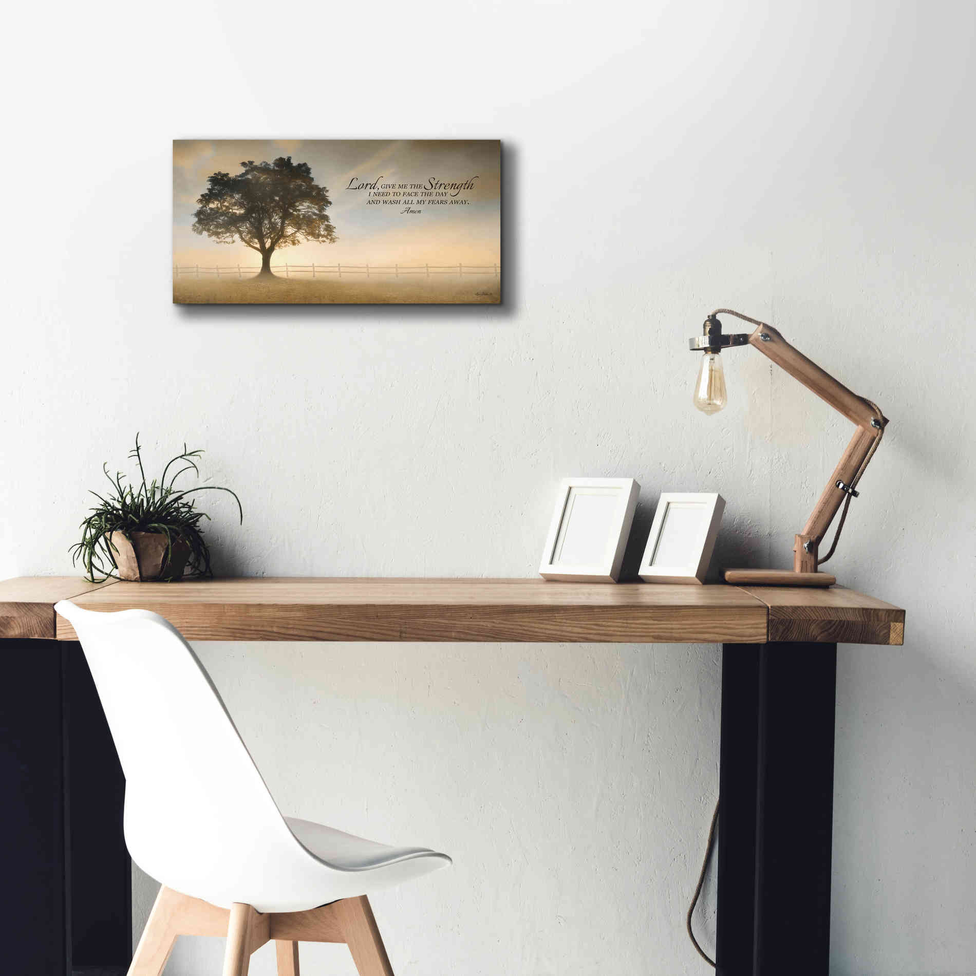 'Daily Prayer' by Lori Deiter, Canvas Wall Art,24 x 12