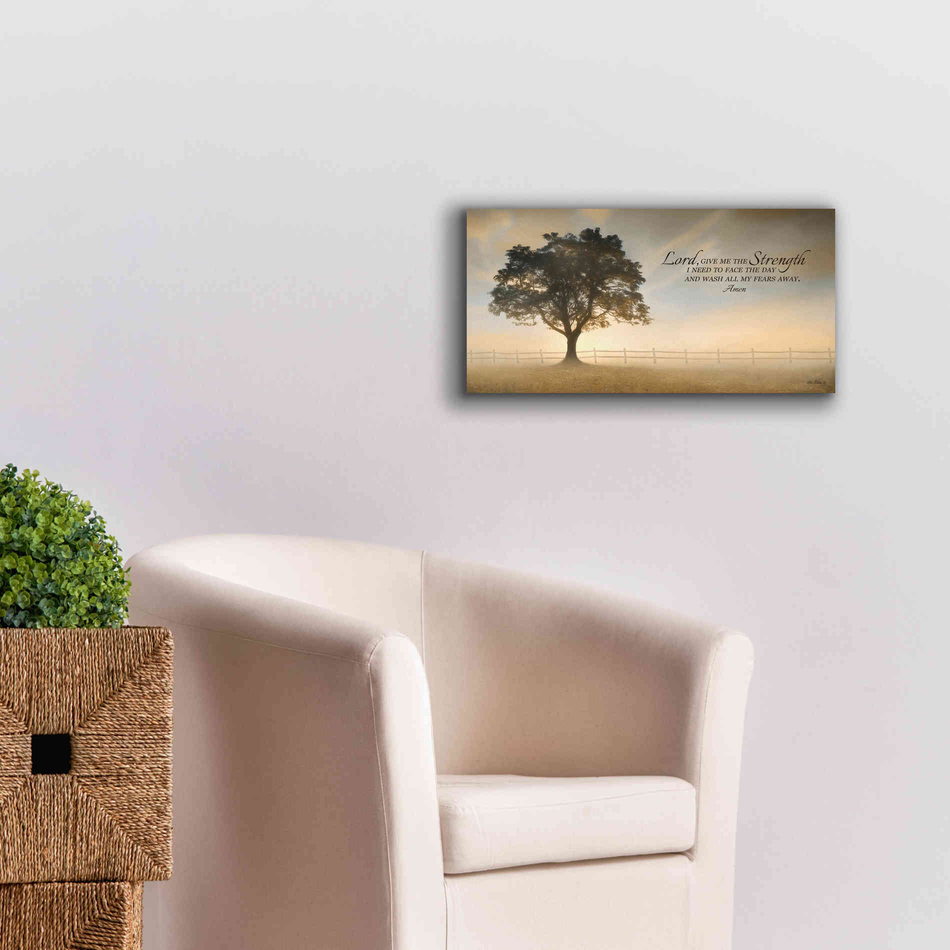 'Daily Prayer' by Lori Deiter, Canvas Wall Art,24 x 12