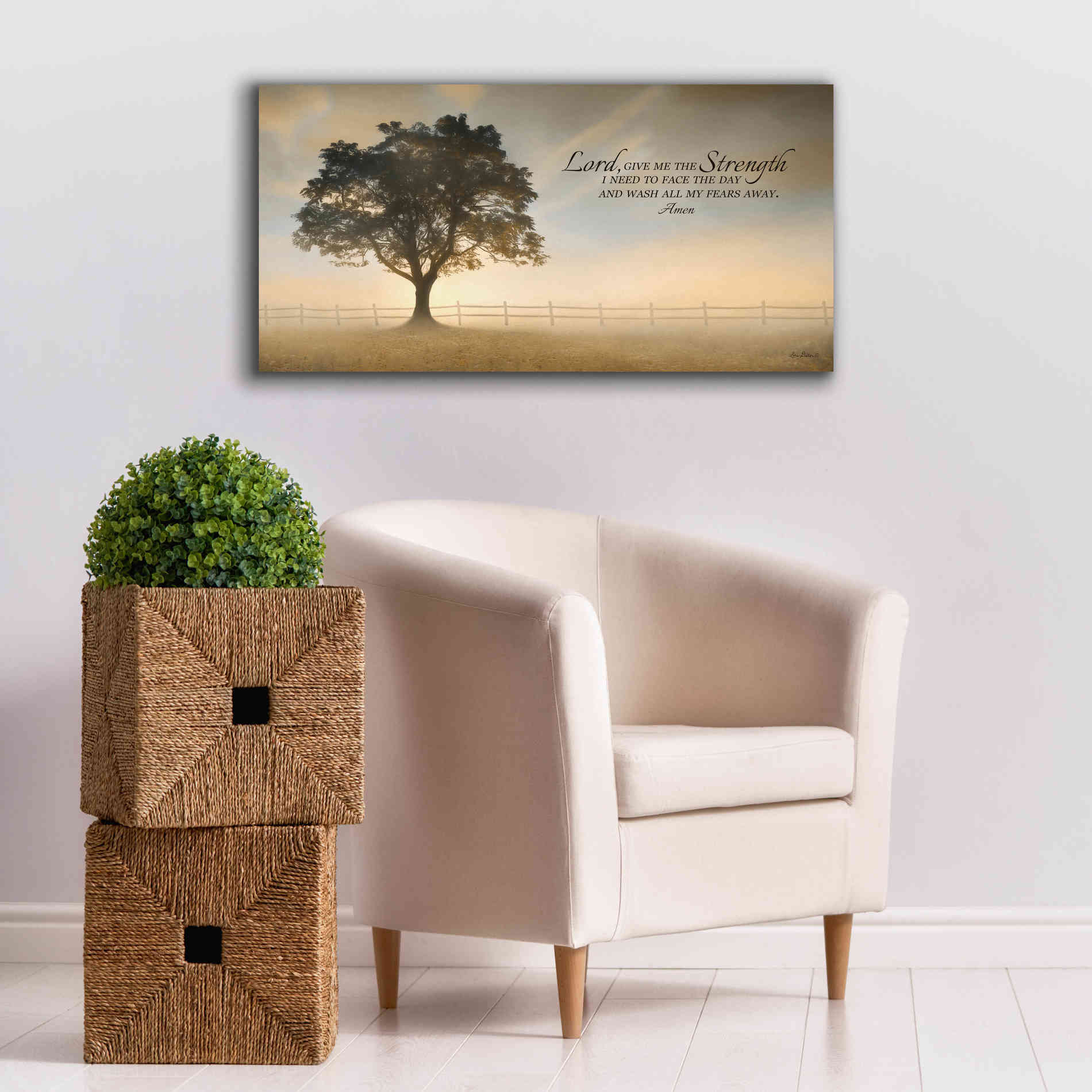 'Daily Prayer' by Lori Deiter, Canvas Wall Art,40 x 20