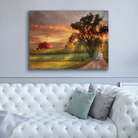 Image of 'Country Lane Sunset' by Lori Deiter, Canvas Wall Art,54 x 40