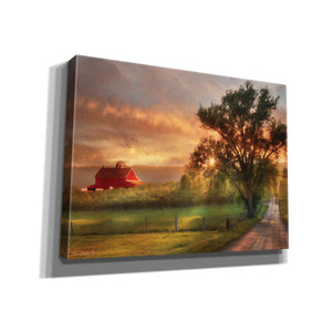 'Country Lane Sunset' by Lori Deiter, Canvas Wall Art