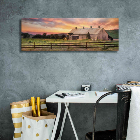 Image of 'Sunset in the Valley' by Lori Deiter, Canvas Wall Art,36 x 12