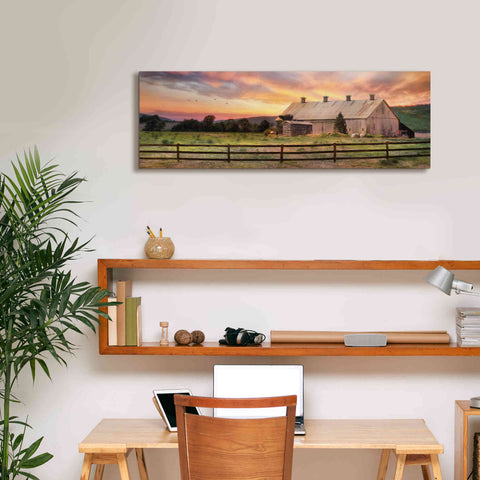 Image of 'Sunset in the Valley' by Lori Deiter, Canvas Wall Art,36 x 12